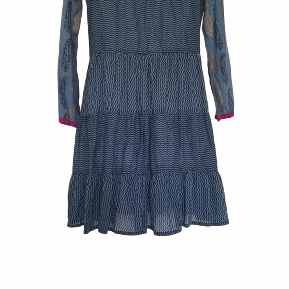 Aseesa Tiered Long Embellished Bohemian Dress - Picture 5 of 7